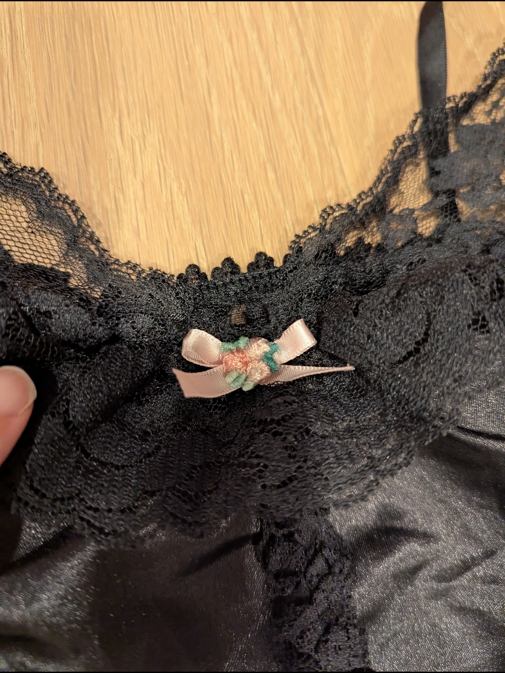 Vintage Black Lace Chemise Nightdress - Women's Intimates - Picture 4 of 9
